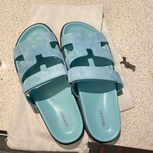 UNWORN men’s EU 45 Hermes Chypres suede sandals
